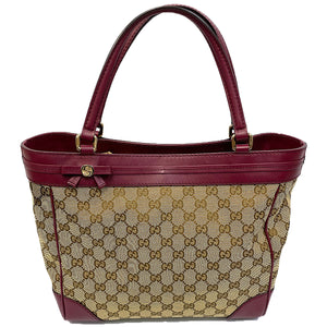 Gucci GG Mayfair Tote Beige/Cherry - Chicago Pawners & Jewelers