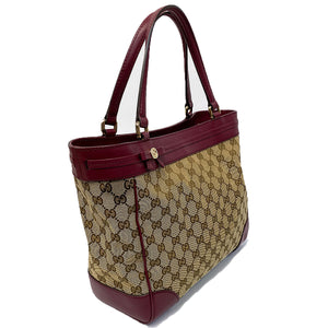 Gucci GG Mayfair Tote Beige/Cherry - Chicago Pawners & Jewelers