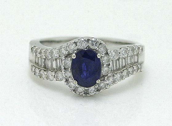 2.00ct Sapphire & Diamond Ring - Chicago Pawners & Jewelers