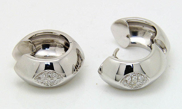18kt White Gold Diamond Earrings - Chicago Pawners & Jewelers