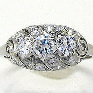 Antique Platinum 1.07ct Diamond Ring - Chicago Pawners & Jewelers