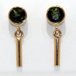 Vintage Green Tourmaline Earrings - Chicago Pawners & Jewelers