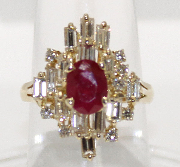 2.72ct Ruby & Diamond Ring - Chicago Pawners & Jewelers
