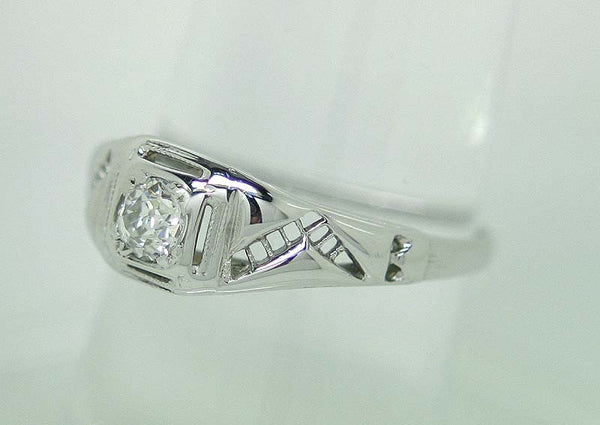 Antique 1930s Diamond Engagement Ring - Chicago Pawners & Jewelers