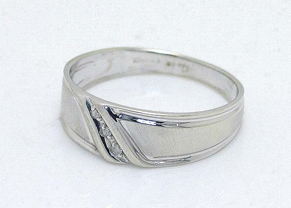 Man's White Gold Diamond Wedding Band - Chicago Pawners & Jewelers