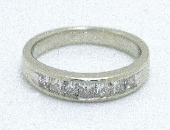 1.00ct Princess Cut Diamond Wedding Band - Chicago Pawners & Jewelers