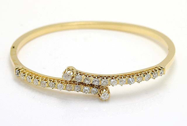 Victorian Diamond Bangle Bracelet – Chicago Pawners & Jewelers