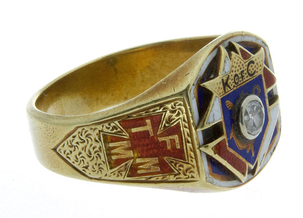 Vintage Diamond Knights of Columbus Ring - Chicago Pawners & Jewelers