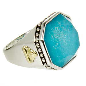 Lagos Caviar Color Rocks Turquoise Ring - Chicago Pawners & Jewelers