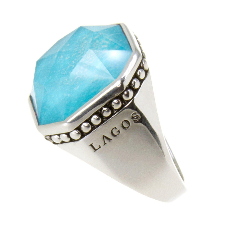 Lagos Caviar Color Rocks Turquoise Ring - Chicago Pawners & Jewelers