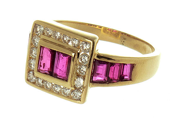 LeVian 18K Ruby & Diamond Ring - Chicago Pawners & Jewelers