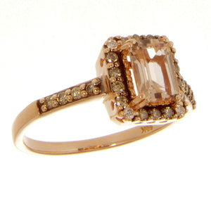 LeVian Morganite & Chocolate Diamond Ring - Chicago Pawners & Jewelers
