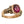 LeVian Rhodolite Garnet Chocolate & White Diamond Ring - Chicago Pawners & Jewelers