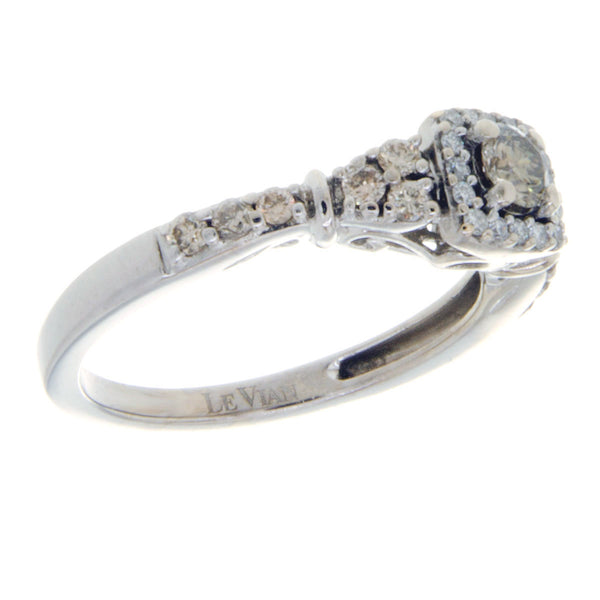 Levian Chocolate Diamond Halo Ring - Chicago Pawners & Jewelers