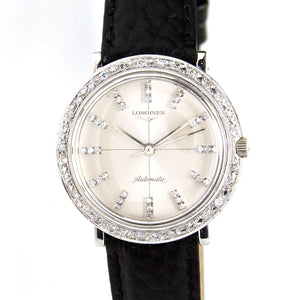 Longines Vintage White Gold & Diamond Admiral 1200 - Chicago Pawners & Jewelers