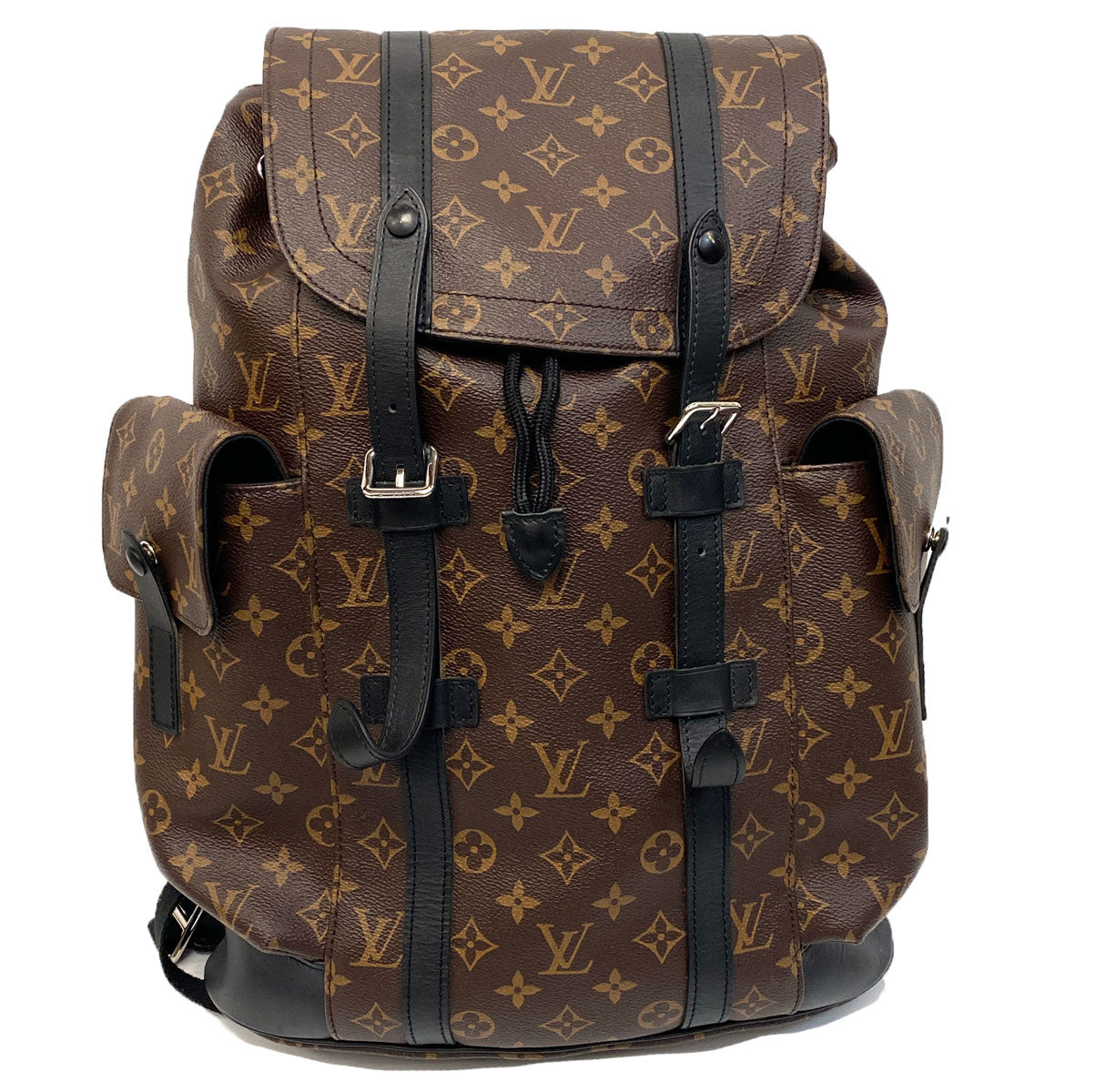 Pre-owned Louis Vuitton Christopher Backpack Cloth Bag In