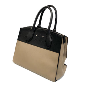 Louis Vuitton City Steamer MM Black/Beige 2-way Bag - Chicago Pawners & Jewelers