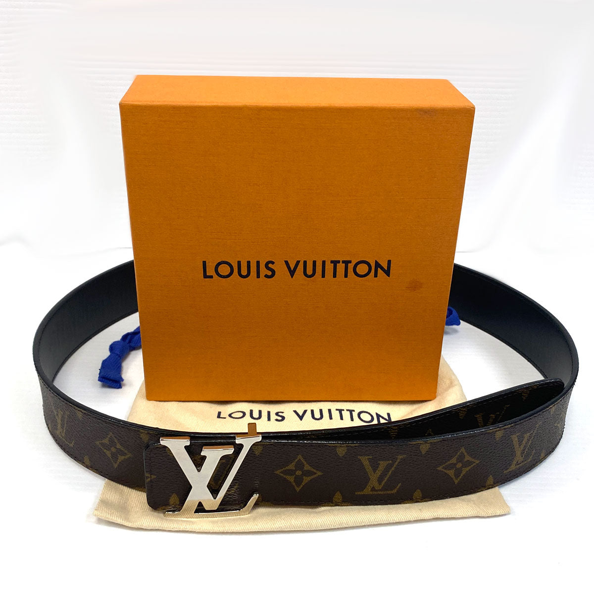 Louis Vuitton Louis Vuitton Monogram Eclipse Initiales Belt