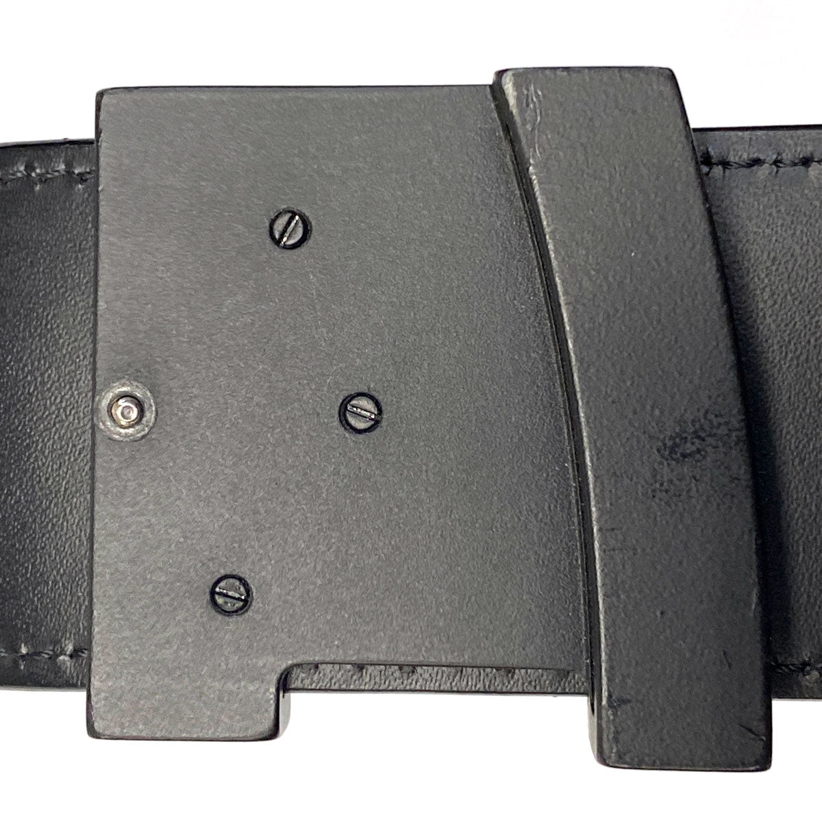 Louis Vuitton LV Initiales 40mm Reversible Belt Black Grey Leather. Size 90 cm