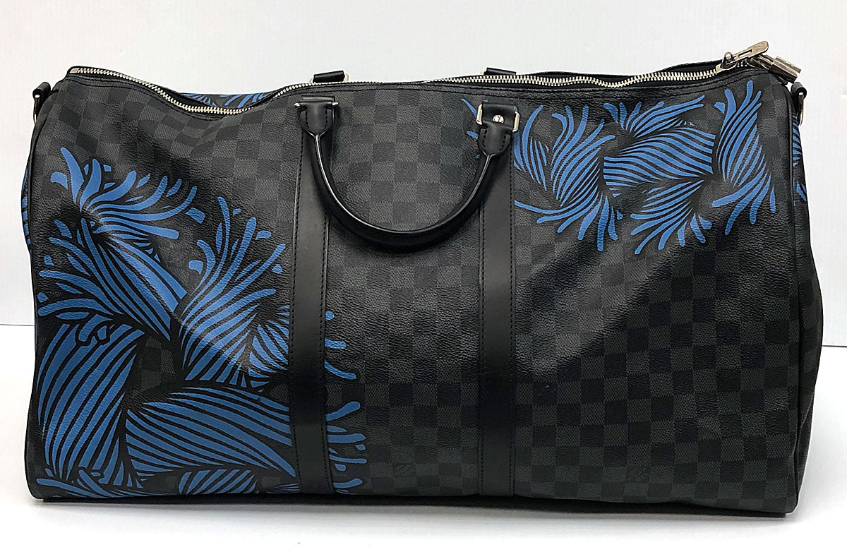 Louis Vuitton x Christopher Nemeth Keepall Bandouliere Damier Graphite Rope  45 Black Multicolor - US