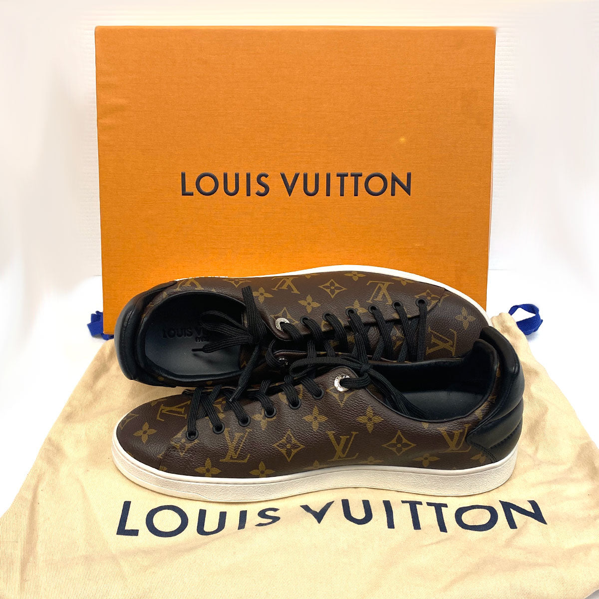 Louis Vuitton Men's Brown Monogram Canvas Frontrow Sneaker