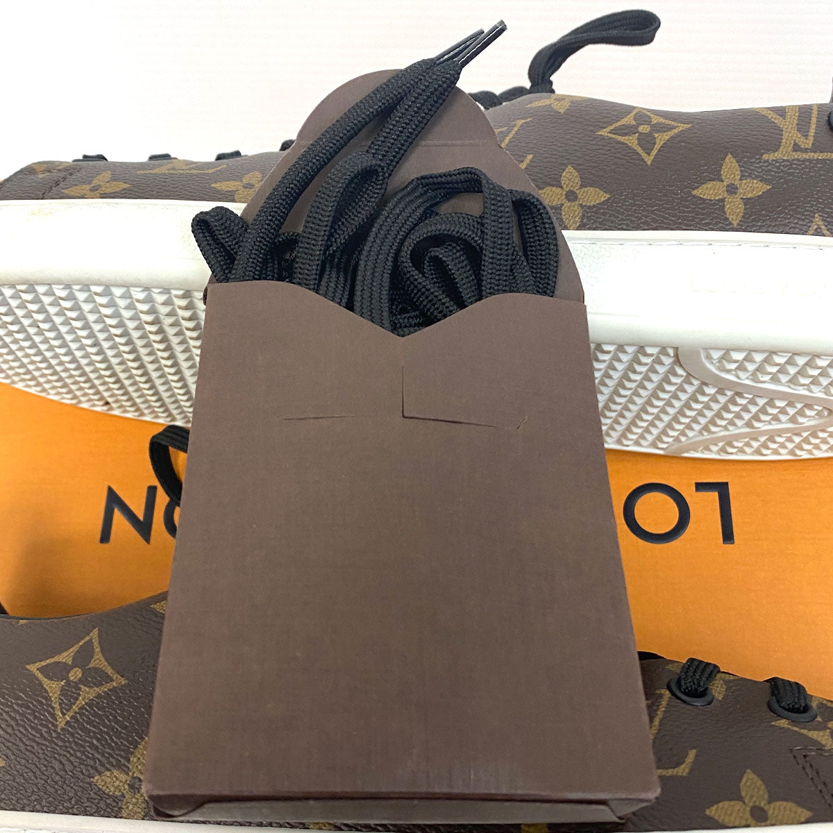 Louis Vuitton Shoe Box with Shoe Bag and Paper Bag