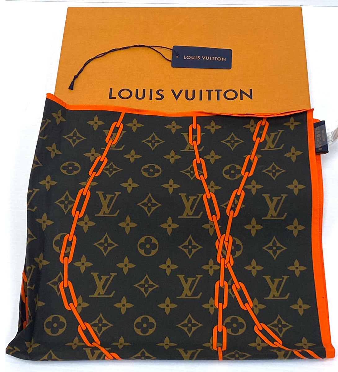 LOUIS VUITTON MONOGRAM SOLAR RAY BANDANA SCARF – Caroline's Fashion Luxuries