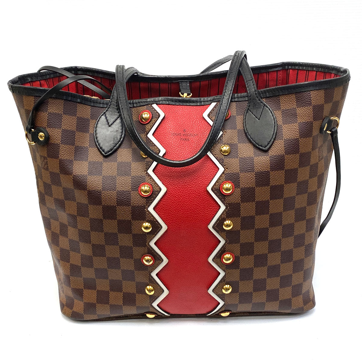 Louis Vuitton Neverfull Limited Edition Stripes Tote bag in brown