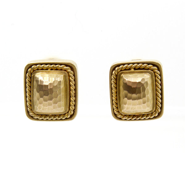 MAZ Hand Hammered 14kt Gold Earrings - Chicago Pawners & Jewelers