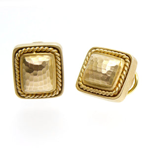 MAZ Hand Hammered 14kt Gold Earrings - Chicago Pawners & Jewelers