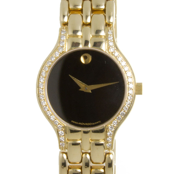 Movado 14kt Gold Diamond Museum Watch - Chicago Pawners & Jewelers