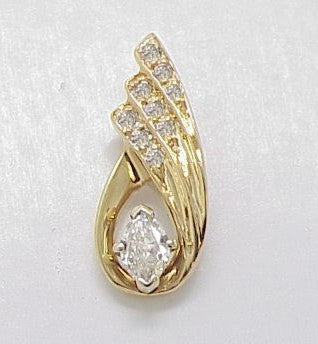 Estate 0.68ct Marquise Diamond Pendant - Chicago Pawners & Jewelers