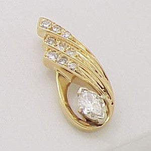 Estate 0.68ct Marquise Diamond Pendant - Chicago Pawners & Jewelers