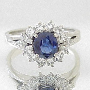 2.40ct Sapphire & Diamond Ring - Chicago Pawners & Jewelers