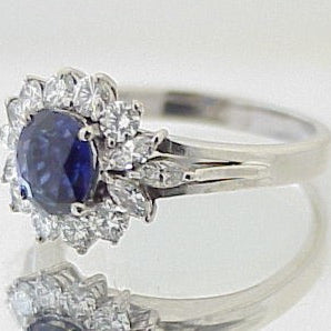 2.40ct Sapphire & Diamond Ring - Chicago Pawners & Jewelers
