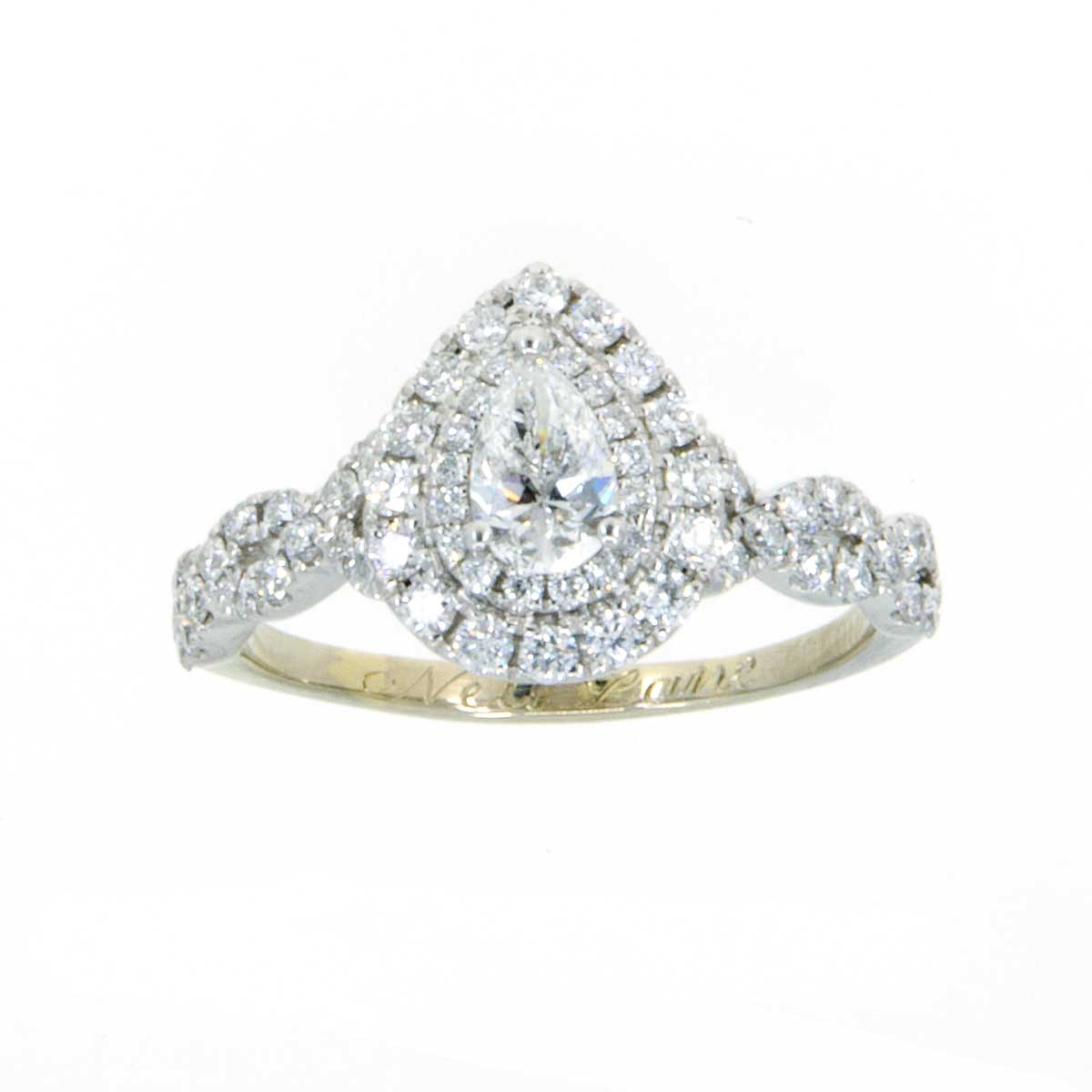 Neil lane pear shaped diamond engagement rings Clearance