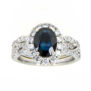Neil Lane Sapphire & Diamond Bridal Set - Chicago Pawners & Jewelers