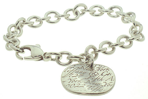 Tiffany Notes Bangle 400x600 Tiffany Notes Round Tag Bracelet – Chicago Pawners & Jewelers