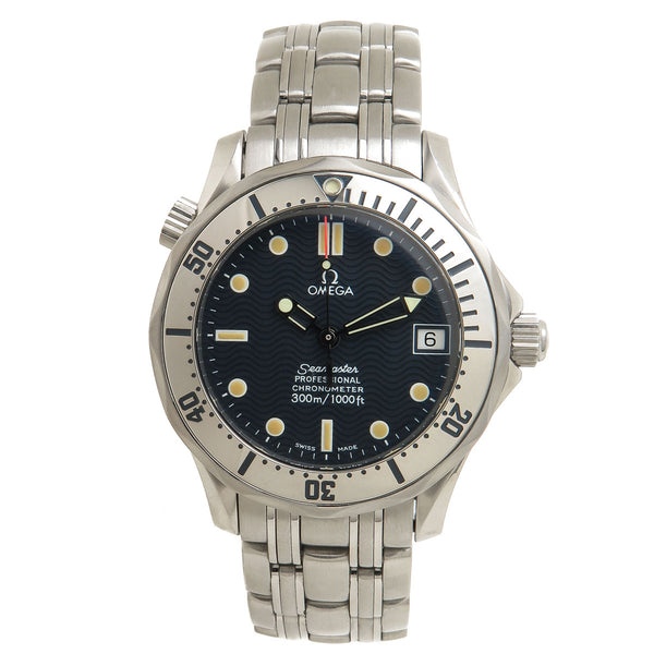 Omega Seamaster 300 Black Wave Dial - Chicago Pawners & Jewelers