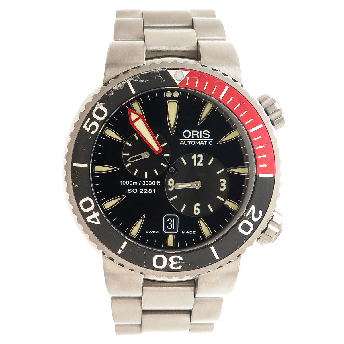 ORIS TT1 Diver 7541 Top Bezel Insert Ring – Titanium, 44mm, Meistertaucher, Swiss Made