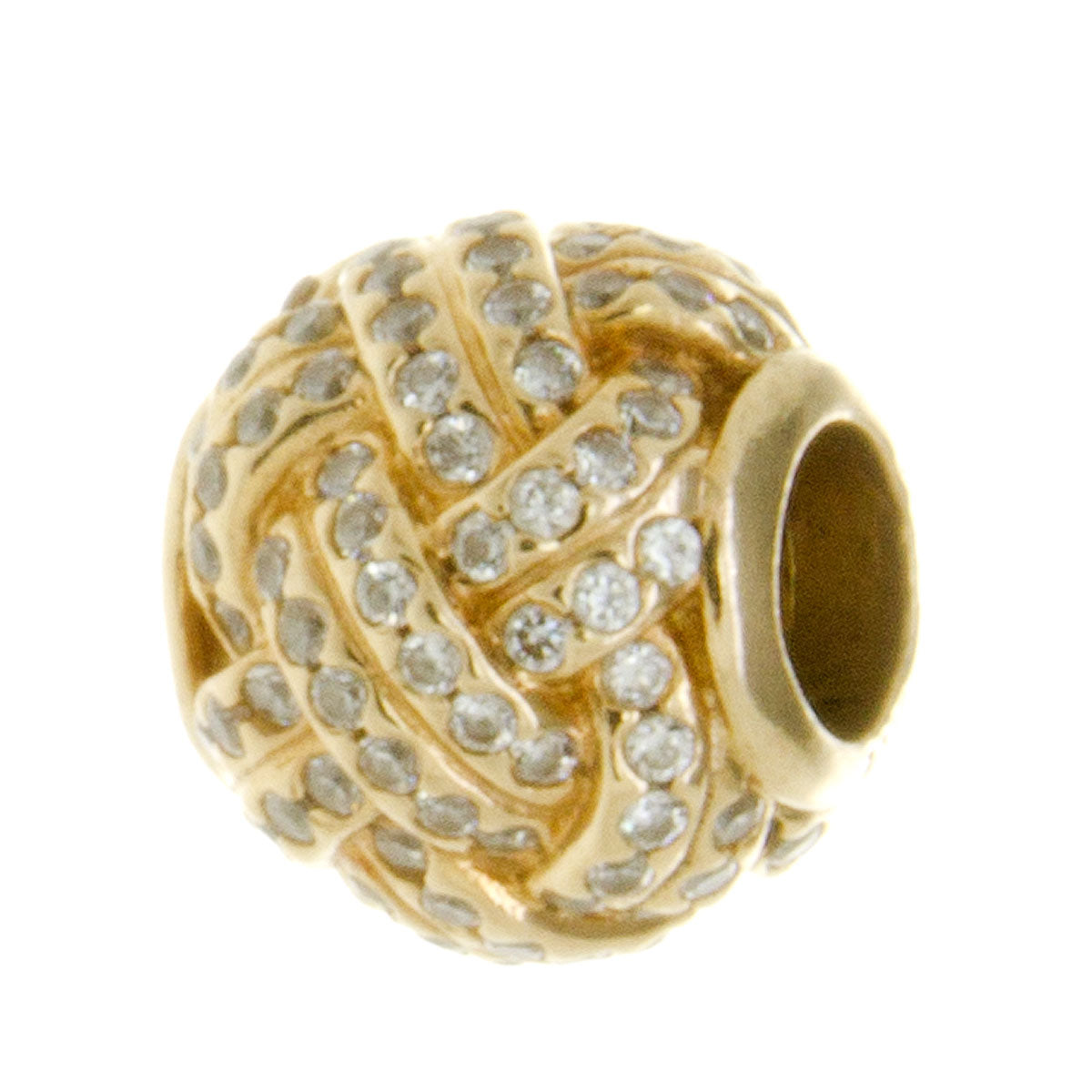Pandora 14k Gold Sparkling Love Knot Charm Chicago Pawners