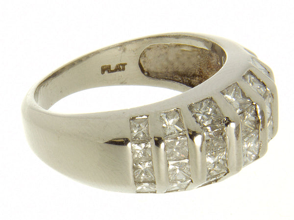 1.20ct Diamond & Platinum Band Ring - Chicago Pawners & Jewelers