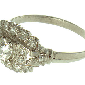 Antique Edwardian Platinum Diamond Ring - Chicago Pawners & Jewelers