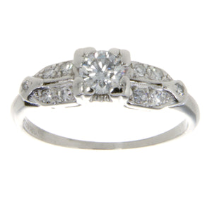 1950s Platinum Diamond Wedding Set - Chicago Pawners & Jewelers