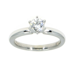 Platinum 0.45ct Diamond Solitaire Engagement Ring - G.I.A. Certified - Chicago Pawners & Jewelers