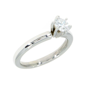 Platinum 0.45ct Diamond Solitaire Engagement Ring - G.I.A. Certified - Chicago Pawners & Jewelers