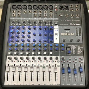 PreSonus StudioLive AR12 14-Channel Hybrid USB Mixer Interface with Backpack Case - Chicago Pawners & Jewelers