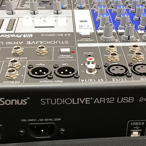 PreSonus StudioLive AR12 14-Channel Hybrid USB Mixer Interface with Backpack Case - Chicago Pawners & Jewelers
