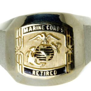 Retired U.S. Marine Corps 14kt Gold Ring - Chicago Pawners & Jewelers