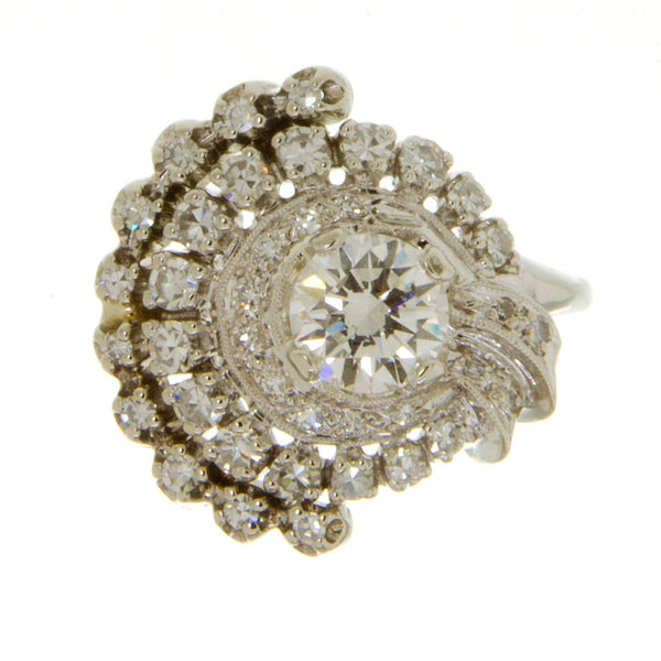 Retro 1.38ct Diamond Engagement Ring - Chicago Pawners & Jewelers